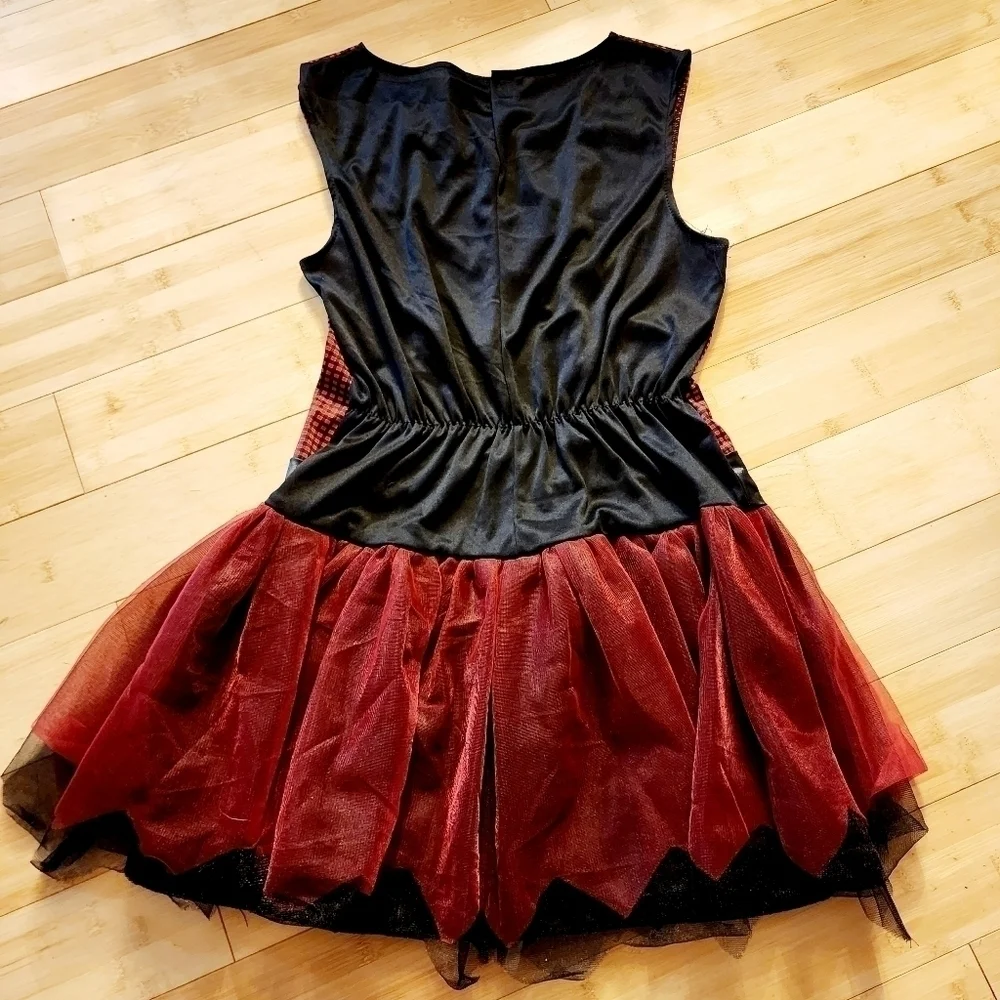 Red Hooded Cutie Little Riding Hood Halloween Costume Cosplay Teen's Large L EUC